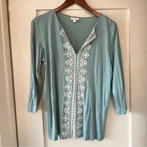 J Jill embroidered top